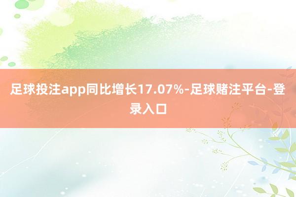足球投注app同比增长17.07%-足球赌注平台-登录入口