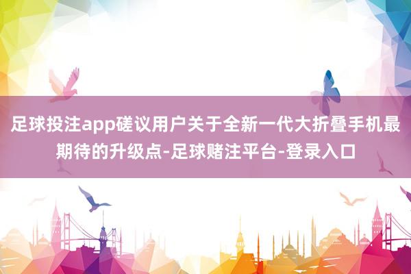 足球投注app磋议用户关于全新一代大折叠手机最期待的升级点-足球赌注平台-登录入口