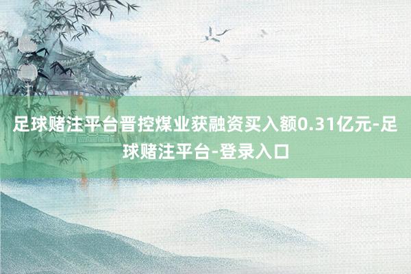 足球赌注平台晋控煤业获融资买入额0.31亿元-足球赌注平台-登录入口