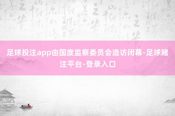 足球投注app由国度监察委员会造访闭幕-足球赌注平台-登录入口