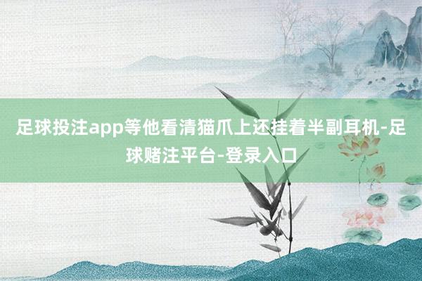 足球投注app等他看清猫爪上还挂着半副耳机-足球赌注平台-登录入口